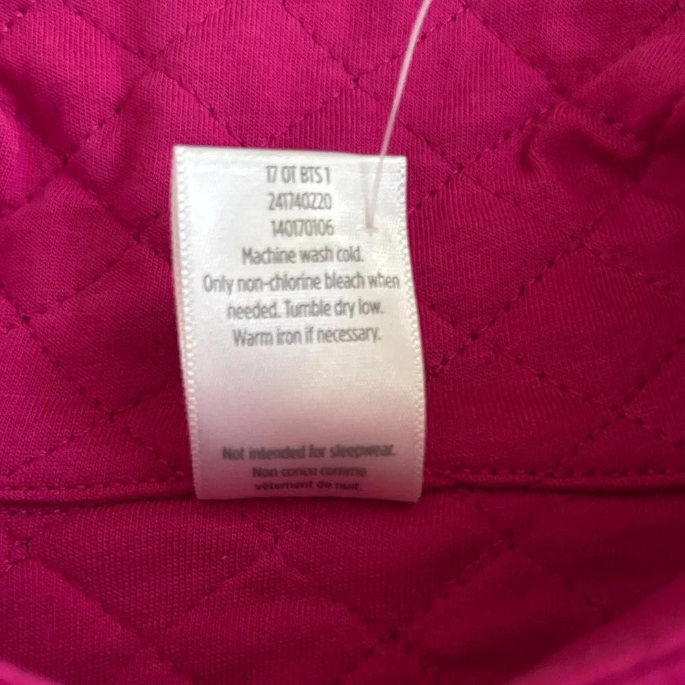 Gymboree Girls' Quilted Fuchsia Jacket with Gold Zipper